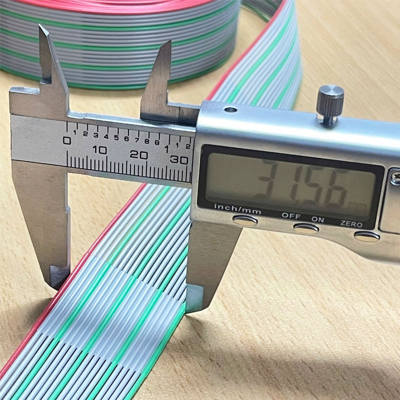Cáp Bẹ Nhiều Màu IDC 20 Pin Flat Rainbow Ribbon Cable 20 Wire 1.27mm Pitch 20 Way Dài 1M For Electronic Devices, PLC, Sensor Modules,Industrial Machinery, Computers, Arduino.
