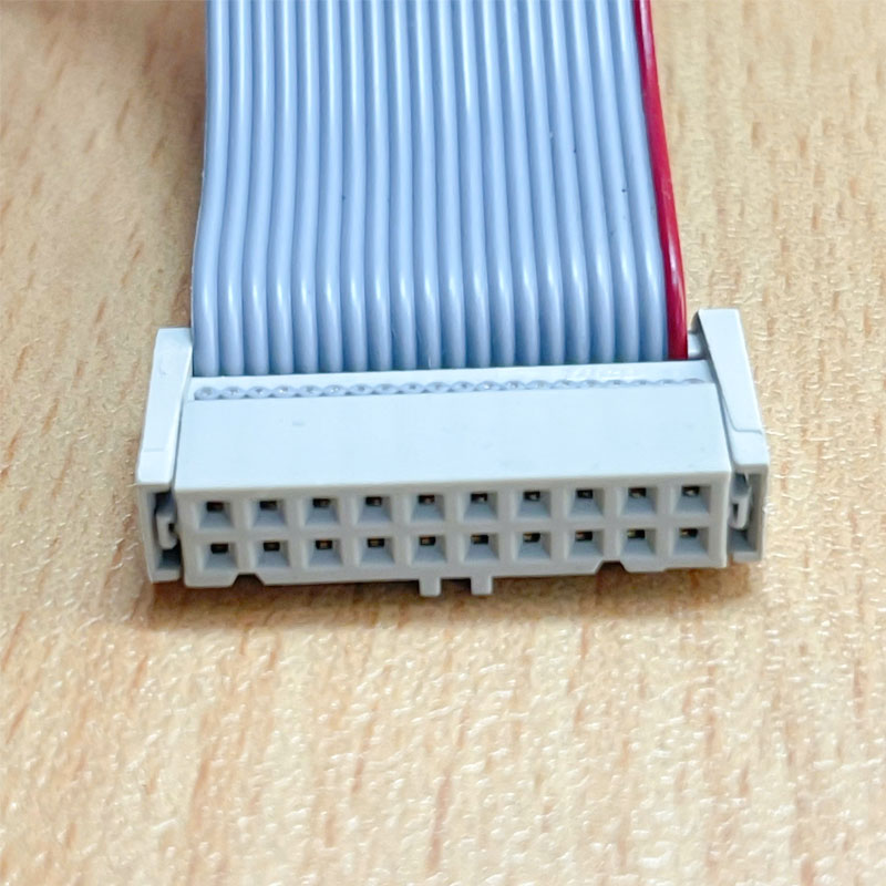 Cáp IDC Flat Ribbon 20 Pin 2x10P Pitch 2.54mm Female Dài 25Cm For Terminal Block Module PLC CNC CMC