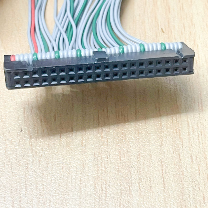 Cáp Bẹ Nhiều Màu Series PLC I/O Cable IDC 64 Pin 2.54mm to Y Splitter IDC Flat Ribbon 40 Pin + 2 IDC Flat Ribbon 10 Pin Length 0.7M
