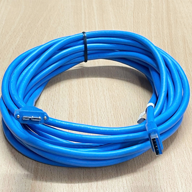 Cáp USB 3.0 Type A to Micro B Male Cable CBL-HFD302MBS-5M Dài 5M With Double Screw Locking Industrial Camera USB 3.0 Vision Cable Machine Vision