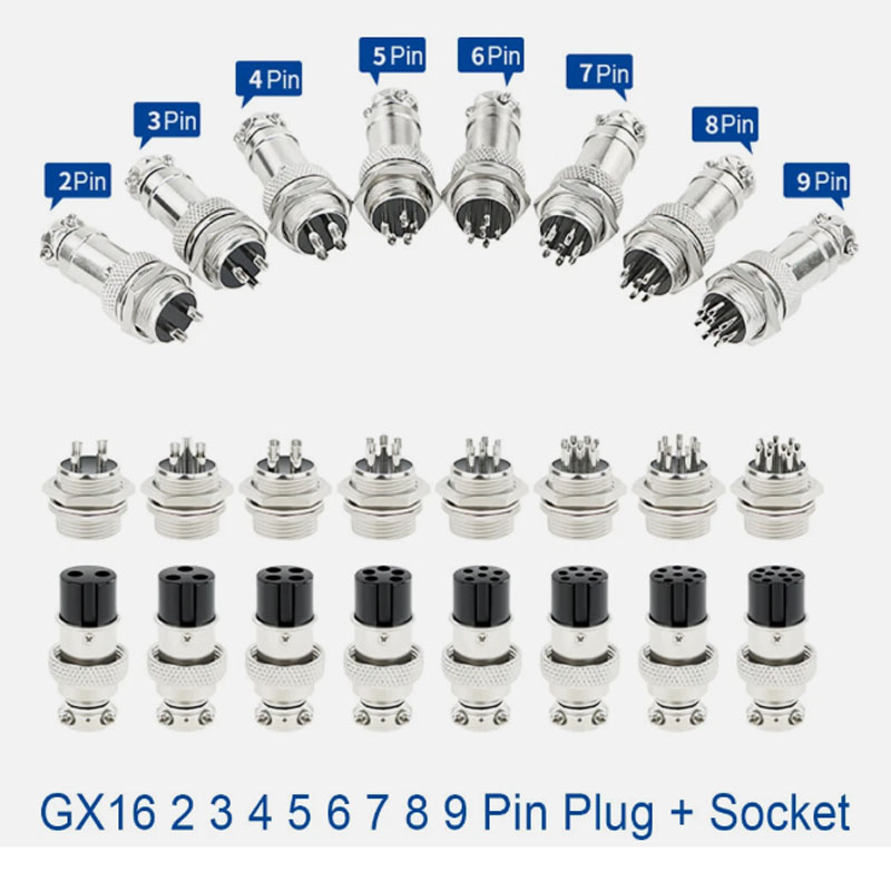 Đầu Hàn Rắc Connector GX16 Jack 2 Pin Female