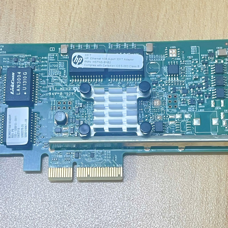 Card mạng HP Ethernet 1Gb 4-port 331T Adapter PCI-E X4 dùng cho Server, máy tính công nghiệp - 647592-001 HP ETHERNET 1GB 4-PORT 331T ADAPTER