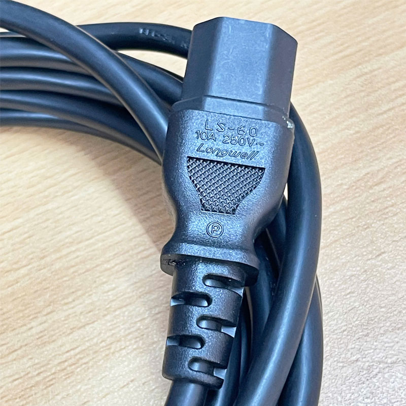 Dây Nguồn Máy Chủ LONGWELL LS-60 LS-14 AC Power Extension Cord IEC320 C13 to IEC320 C14 16AWG 3x1.0mm² 10A 250V Length 4M