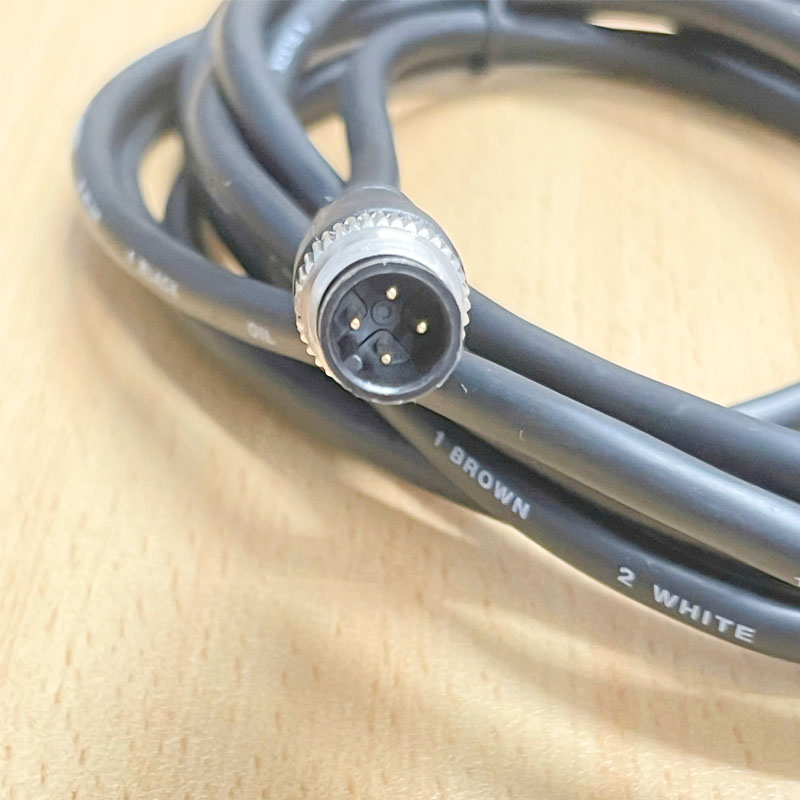 Cáp Original M12 Male A-Code 4 Pin Male to Female Straight Extension Cable Connector Dài 3M