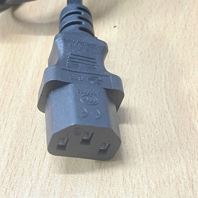 Dây Nguồn PSB-10A ST3 Australia & China Chuẩn 3 Chân Chéo Tam Giác AC Power Cord GB2099 to C13 10A 250V 3X0.75mm² Dài 2M
