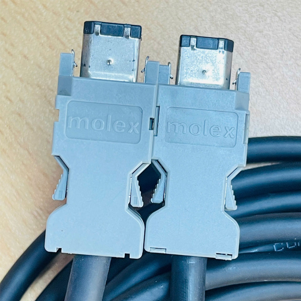 Cáp Firewire IEEE 1394A Firewire Shielded Cable Molex 6 Pin to 6 Pin For Industrial Camera, Microscope Camera Length 5M