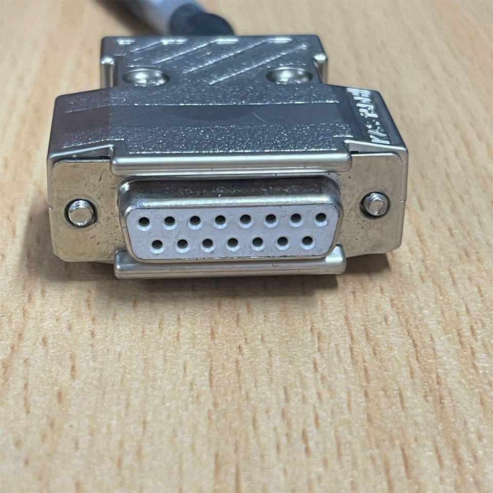 Cáp TAA-Z-EX-ENC-0.4 Dài 0.4M Cable Hirose HR10A-10R-10P 10 Pin Male IP67 to DB15 D-Sub 15 Pin Female For Industrial Camera Connector