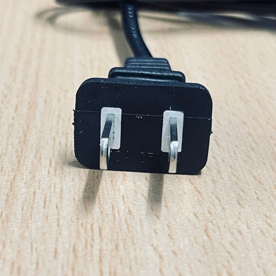 Dây Nguồn 2 Chân Dẹt Số 8 VOLEX HG SZC7S  AC Power Cord Schuko CEE7/16 Euro Plug to C7 2.5A 250V 2Cx0.75mm² For Printer or Adapter Cable Flat PVC Black Length 1.5M