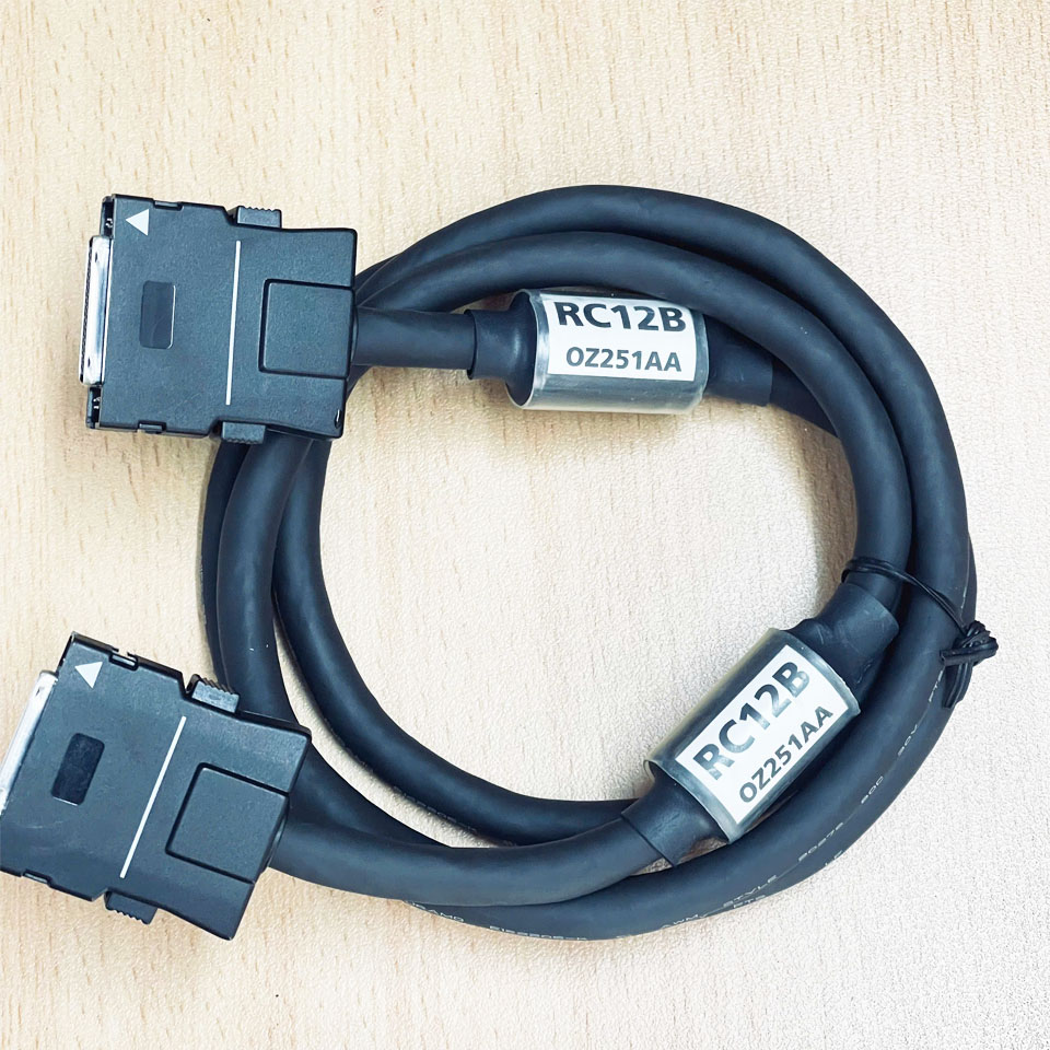 Cáp Nối Dài RCB12B 0Z251AA Cable Connector MDR 37 Pin Male to Male with Crimp Dài 1.2M For Mitsubishi PLC iQ-R Series