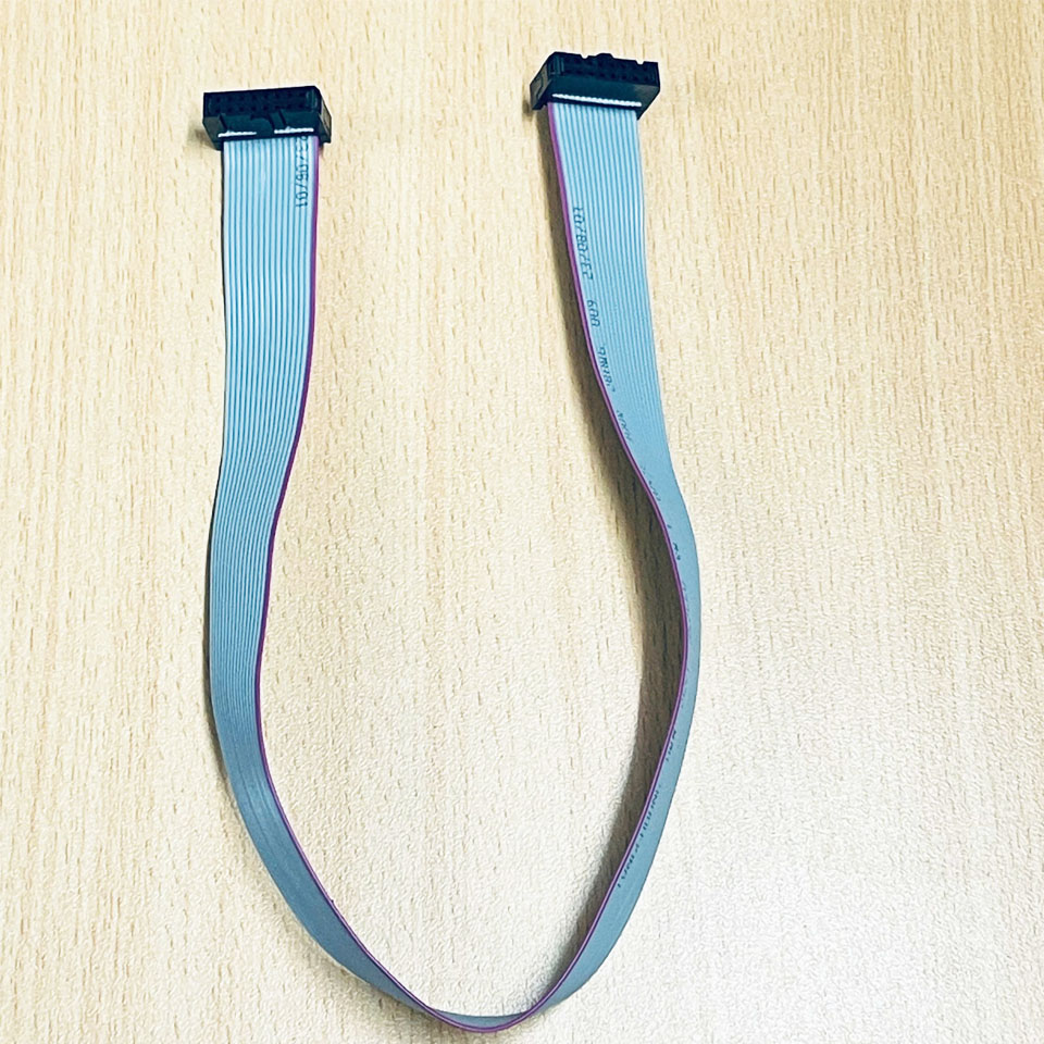 Cáp IDC 16 Pin Flat Ribbon Data Cable Grey Dài 0.4M IDC Female Connector Pitch 2.54mm - Cable Pitch 1.27mm