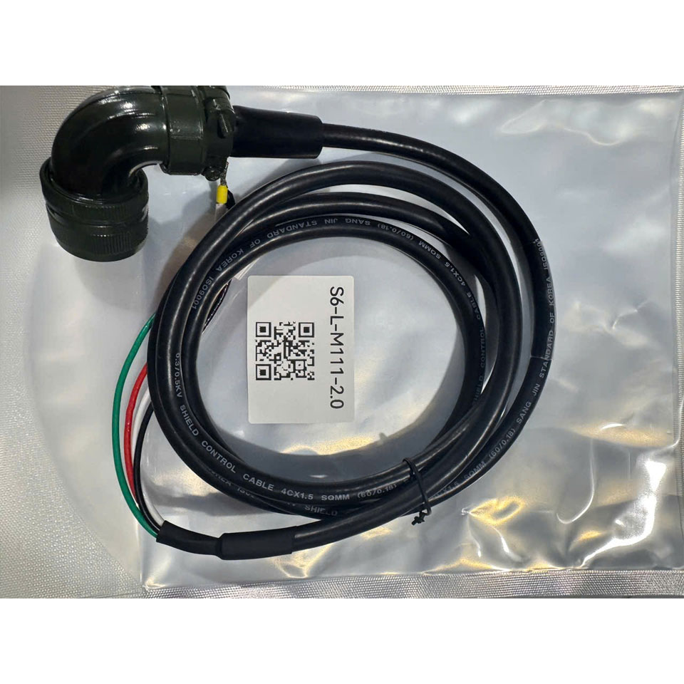 Cáp Nguồn S6-L-M111-5.0-T Dài 5M Connector 20-18 For Servo Motor INOVANCE MS1H2-25C30CD-A331Z-INT Power Cable