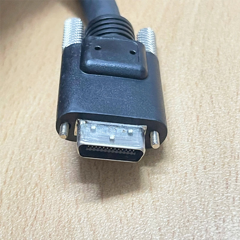 Cáp Camera Link Cable SDR 26 Pin Male Plug to SDR 26 Pin Male Plug Black Dài 8M For Insdustrial Camera Machine Vision