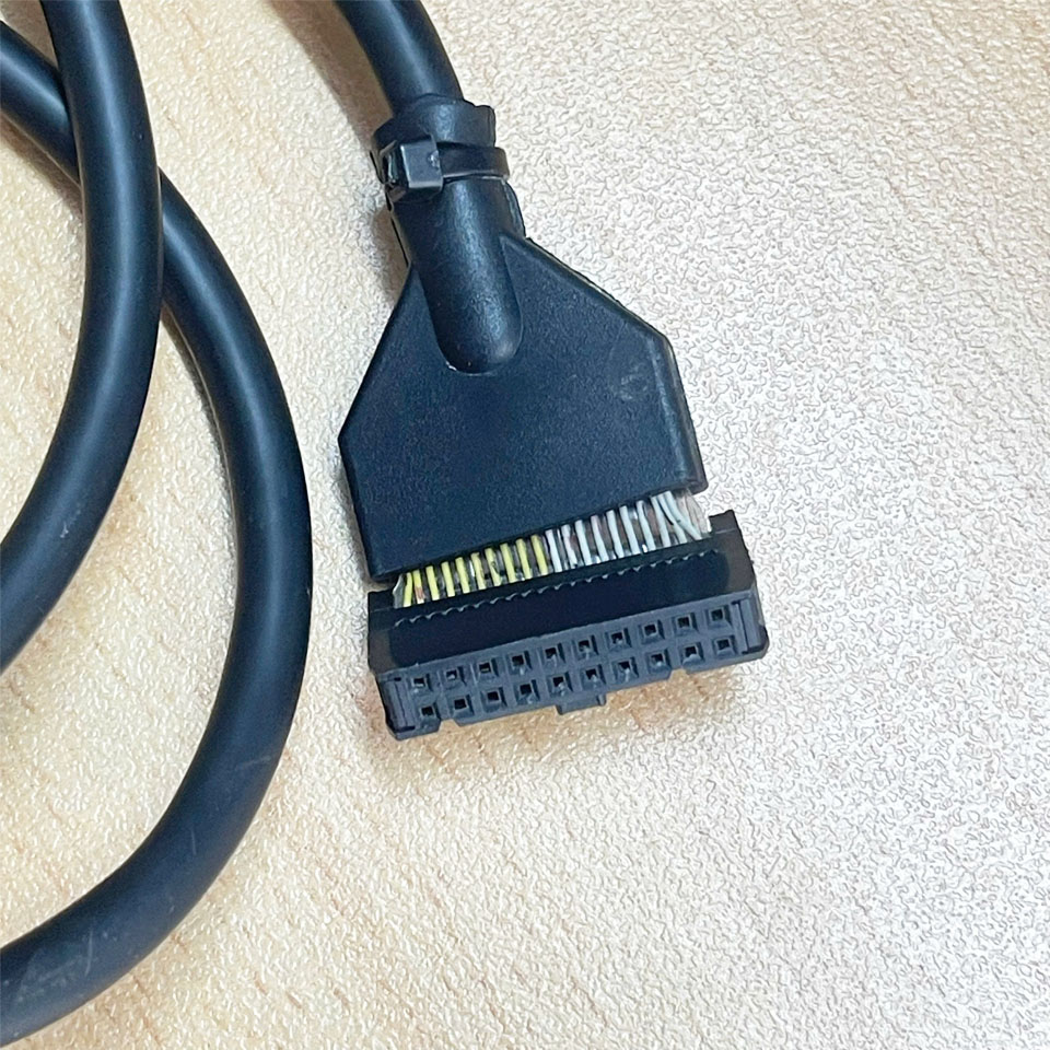 Cáp C20HH-10SL-3A Dài 1M Cable AT-F2S-28-10 20 Pin IDC Connector Round Female to Female 20 Pin FC 2*10 Pitch 2.54mm For I/O Module Signal PLC LS Or Terminal Block