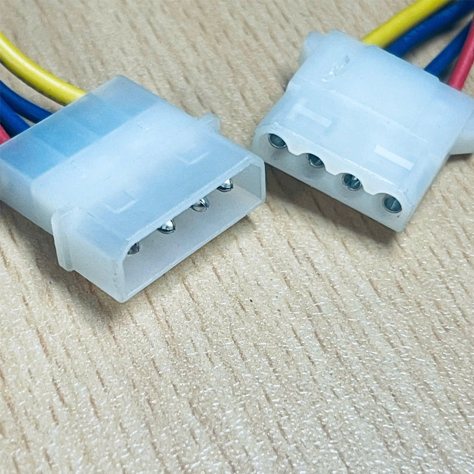 Cáp Hirose IDC 20 Pin Flat Ribbon Cable 20 Wire Dài 2M IDC Pitch 2.54mm Type A Cable Pitch 1.27mm + Molex 4 Pin Âm Dương For Terminal Block Module Hirose