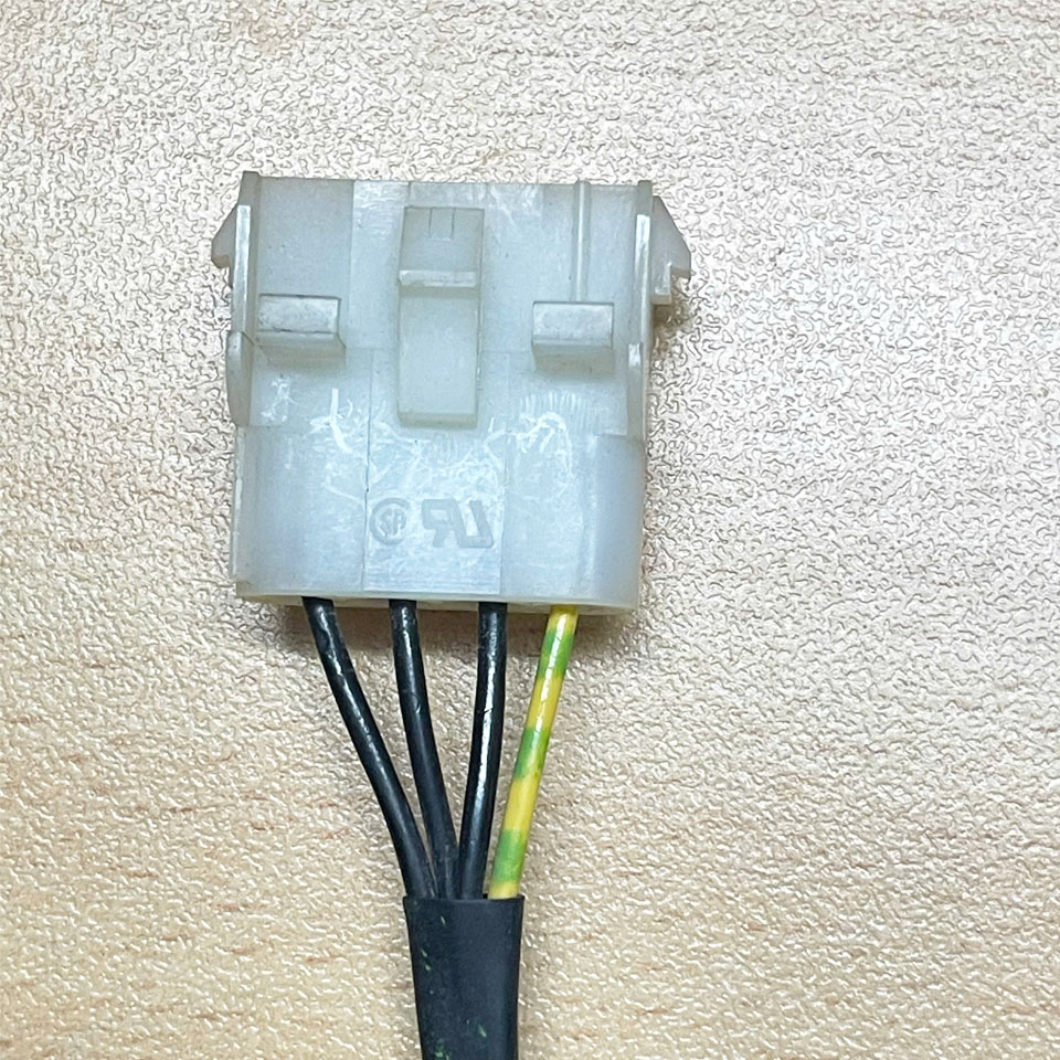 Cáp Nguồn Động Cơ DPMH-2P1 2MA-MO3 Dài 3M Cable Connector WAGO 721 3 Pin Female Molex to Molex 50-84-2042 4 Pin Female For Mitsubishi MR-J3 CNP3 Servo Amp Connector.