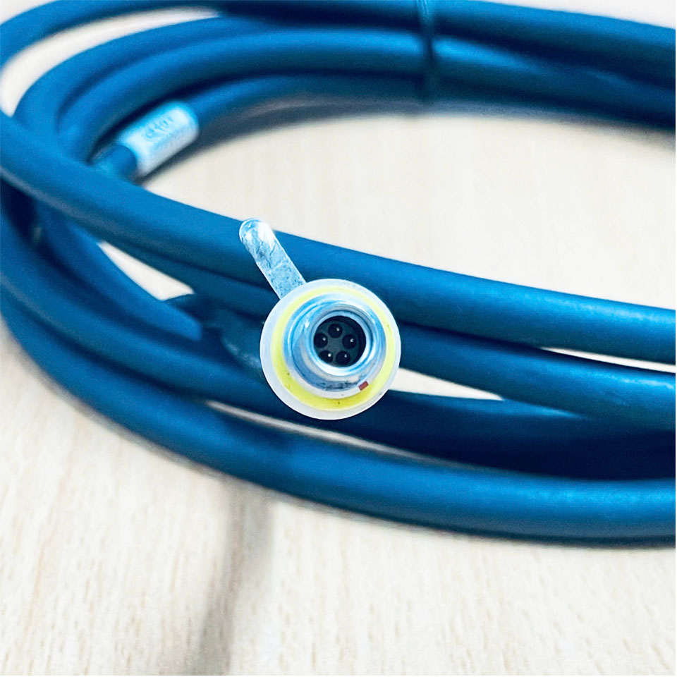 Cáp AISG Connector M16 6 Pin Male A-coded to 5-Pin Lemo Connector Male Cable Dài 3M