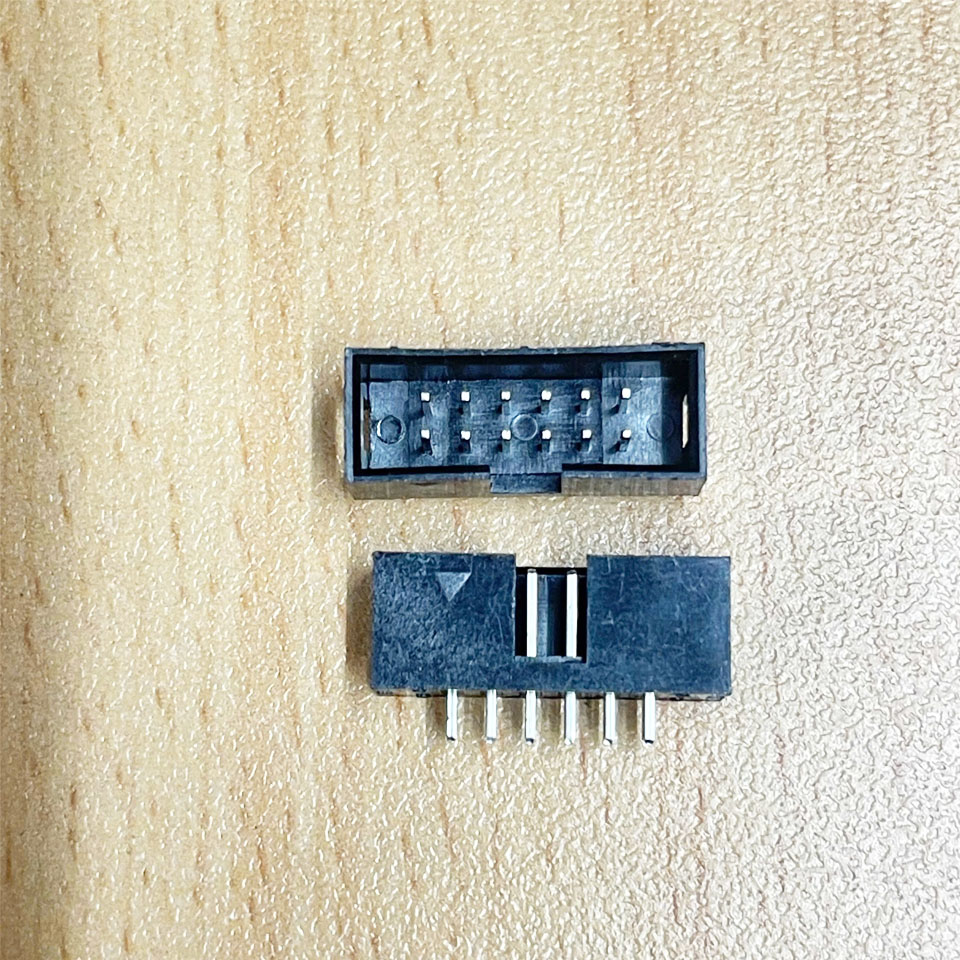 Đầu Nối Cáp IDC 12 Pin Male Pich 2.54mm Cable Connector Male Shrouded Box Header