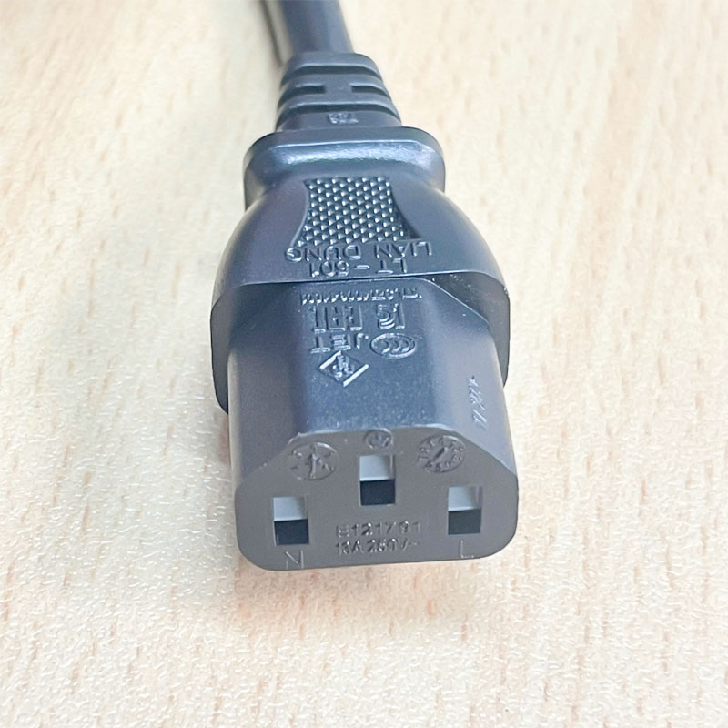 Dây Nguồn CAB-C13-C14-2.1M Cisco LIAN DUNG 038-004-332 Compatible Cabinet Jumper UL US Power Cord C14 LT-602 to C13 LT-501 13A 250V 3x1.31mm² 17AWG Black Male to Female