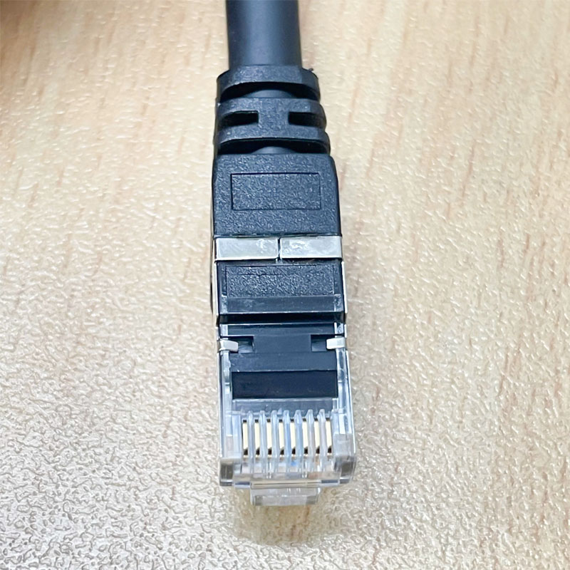 Cáp Camera Công Nghiệp Vuông Góc 90 Độ Dài Siêu Chịu Gập Mềm Dẻo Dài 5M CB-8P8C-8P8C-005 Cat6 26AWG/4P MOVEABLE CABLE Industrial Camera Gigabit Ethernet Cable Assemblies With Screw Locking 90 Degree Length 5M
