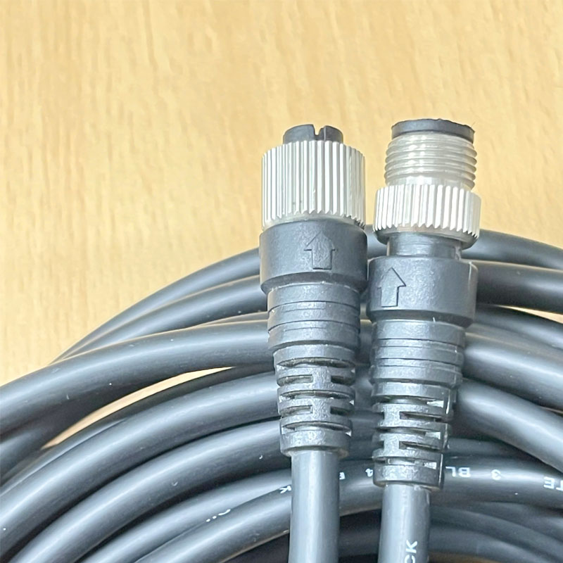 Cáp truyền động cảm biến M12 A-Code 4 Pin âm dương Dài 15M- M12 A-Coded Straight Female to Male 4 Pin Dual Connector