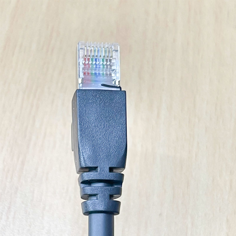 Cáp XC-M12EN-M8SR-10M-R 6H 20221230-A Dài 10M Cable M12 X-Coded 8 Pin Male 90 Degree to RJ45 GigE Vision CAT6 High Flex Ethernet Cable TAIYO E67648-WH 4P X 26AWG For Machine Vision Cognex DataMan 150/260 Series