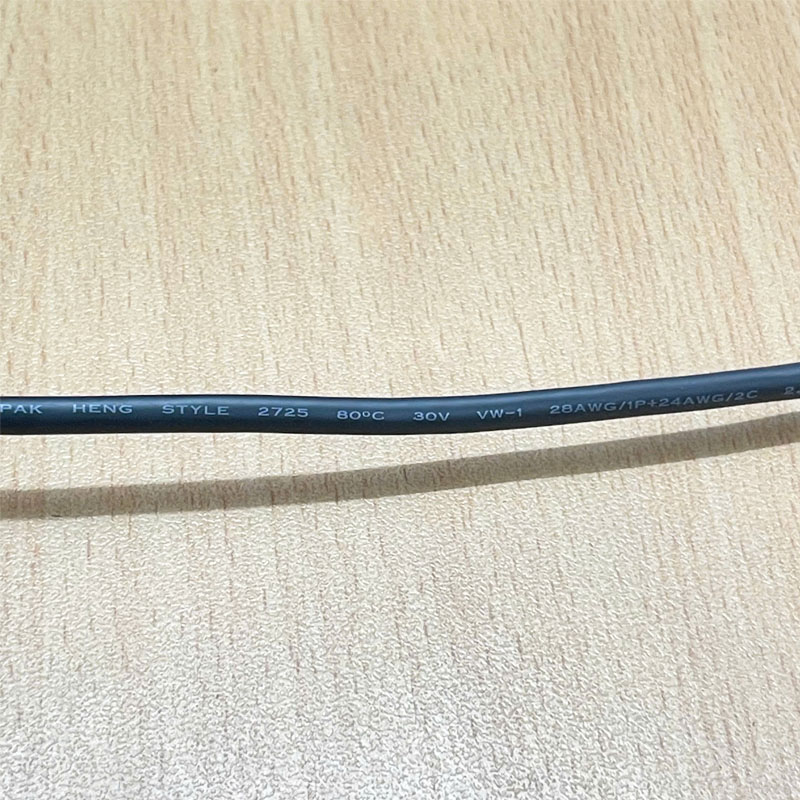 Cáp USB 2.0 Type A to Type B Left Angle Dài 2.5M Shielded Style 2725 28AWG/1P+24AWG/2C For Connection Touch Panel Koyo C-More HMI to Computer Programming/Download