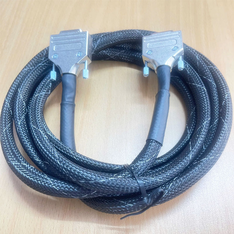 Cáp Nguồn Công Nghiệp D-SUB Male to Female 7 Pin PCB HARTING 7W2 12 Way Panel Mount D-sub Connector Socket 2.84mm Pitch Dài 3.1M