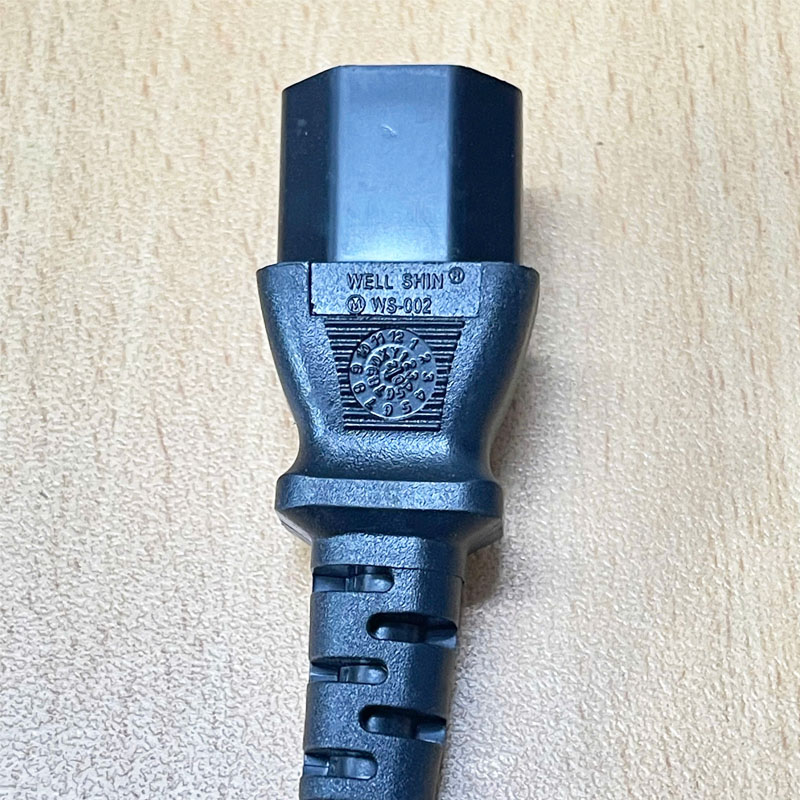 Dây Nguồn WELL SHIN WS-015 WS-002 Australia & China Chuẩn 3 Chân Chéo Tam Giác AC Power Cord GB2099 to C13 10A 250V 18AWG 3x1.0mm² OD 7.3mm in Taiwan Length 1.8M
