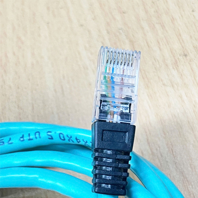 Cáp M12 D-Code 4 Pin Dương sang RJ45 8P8C Ethernet Dài 2M