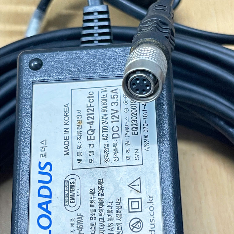 Chuyển nguồn ADAPTER 12V 3.5A 42W LOADUS EQ-4212Fctc Connector Size Hirose HR10A-7P-6S(73) 6 Pin Female Dài 15M 6Pin-Power-Supply-15M-N