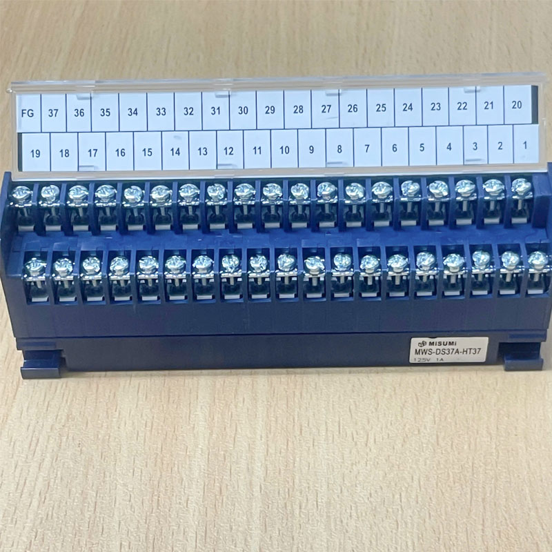 Cầu Đấu Original MISUMI MWS-DS37A-HT37 37 Pin D-Sub Connector Male Terminal Unit Relay Terminal Block Din Rail