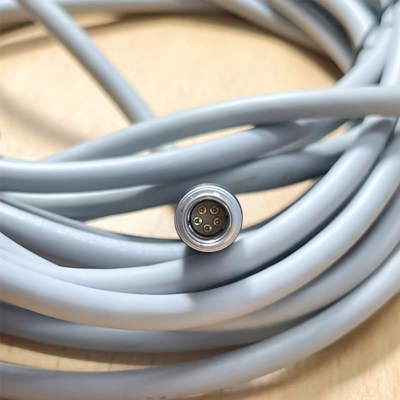 Đầu Jack Original LEMO FGG.1B.305.CLAD72Z - 5 Position Circular Connector Plug 5 Male Solder Pins