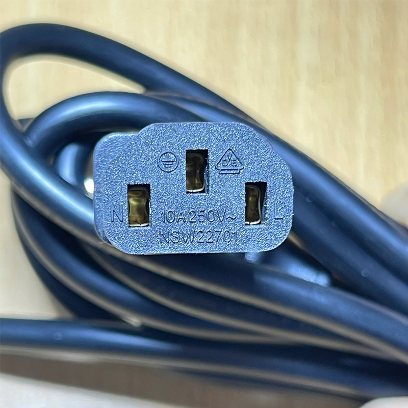 Dây nguồn CHAO HUI CH-1802 CH-211 Australia & China Chuẩn 3 Chân Chéo Tam Giác AC Power Cord GB2099 to C13 10A 250V 3x0.75mm² Dài 1.8m