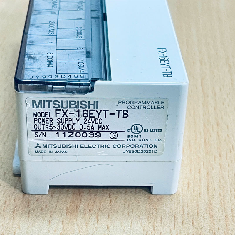 Cầu Đấu MITSUBISHI FX-16EYT-TB Terminal Block 16 Channel I/O Module For Industrial Automation Systems, Connected to The FX2C PLC Controller
