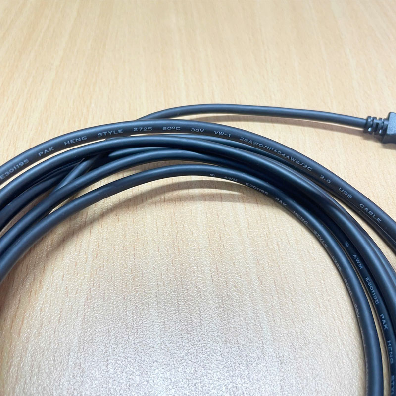 Cáp USB 2.0 Type A to Mini USB 5 Pin 480Mbps Shielded Black PARK HENG 28AWG/1P+24AWG/2C Dài 3M For Console Cisco Catalyst Network Switch, Cisco Route