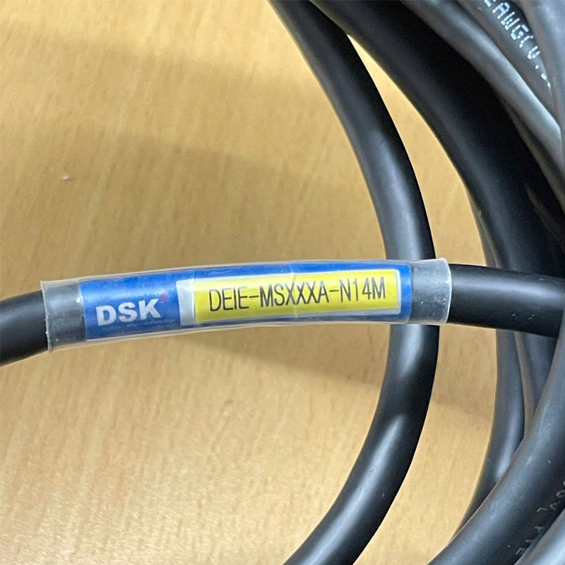 Cáp điều khiển DSK DEIE-MSXXXA-N14M Dài 14M Cable DB15 Pin D-Sub Female Metal to SM-10P 10 Pin Cable ILSAN6 PrX22AWG(0.35Q)AMSB dùng cho Servo Motor Encoder