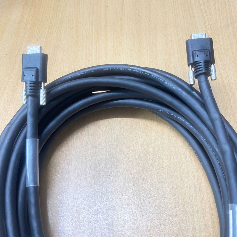 Cáp Original  Camera Link SDR 26 Pin Male Plug to SDR 26 Pin Male Plug Black Dài 7.8M - SDR 26 to SDR 26 Camera Link Cable for Insdustrial Camera