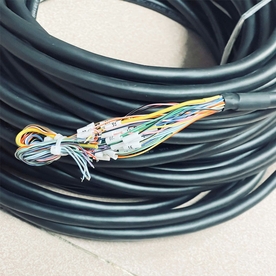 Cáp SCSI MDR 36 Pin Male to 36 Core Open Cut End Module Dài 30M 100ft For Terminal Board and Servo Drive I/O Cable