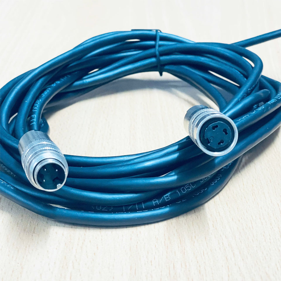 Cáp CBL-RINGER-1 Cable M16 3 Pin A-Code Male to Female Circular Connector Dài 6M For Control Industrial Cable
