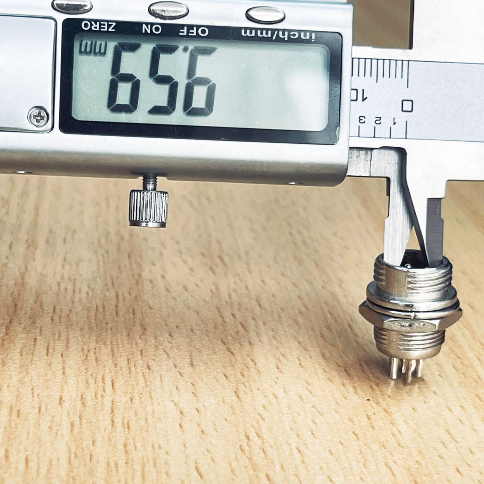 Jack GX12-4 Pin Male 12mm Aviation Plug Metal Panel Circular Connector