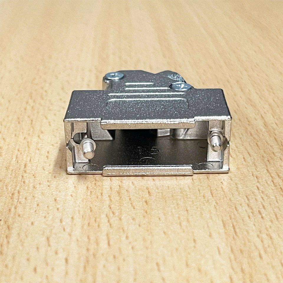 Vỏ Ốp Original Amphenol CONEC 165X02699X D-Sub DB15 Metal Hood Connector Silver 45° Shielded Metallized Niken Crews