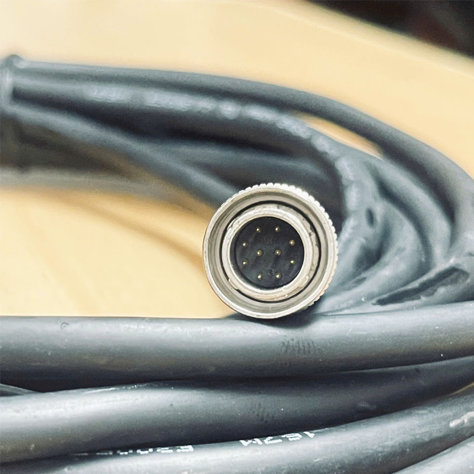 Cáp Hirose 12 Pin HR10A-10P-12P(73) Male to Male Dài 5M For Industrial Basler GIGE AVT Camera Sony Hitachi Panasonic CCD