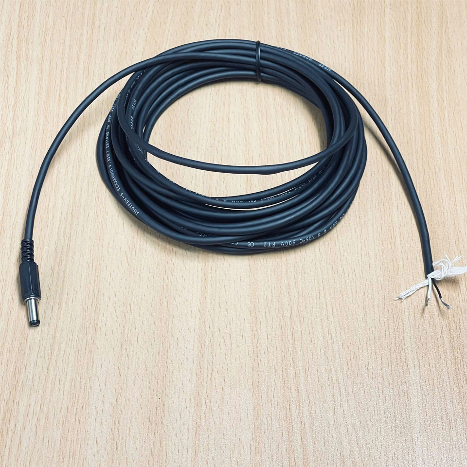 Cáp Nguồn DC 5.5mm x 2.1mm to 2 Core Wire Dài 7M DC Power Cable IMOTPEV-S 2Cx22AWG(0.3SQ) E211405