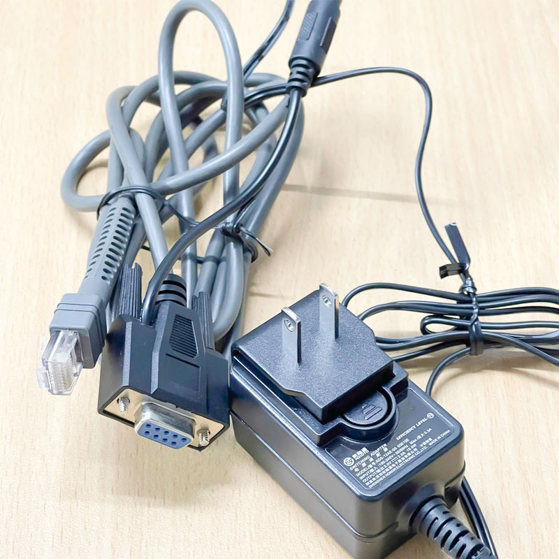 Bộ Cáp Và Sạc Máy Quét Mã Vạch Cổng RS232 CBA-R01-S07PAR Cable For Zebra DS3678 Barcode Scanner