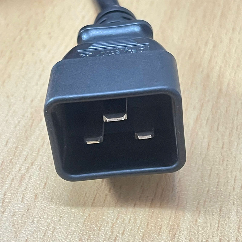 Dây Nguồn Máy Chủ Well Shin WS-003D WS-002F AC Power Cord IEC 60320 C19 To C20 3x1.5mm² 16A 250V Black Length 2.5M