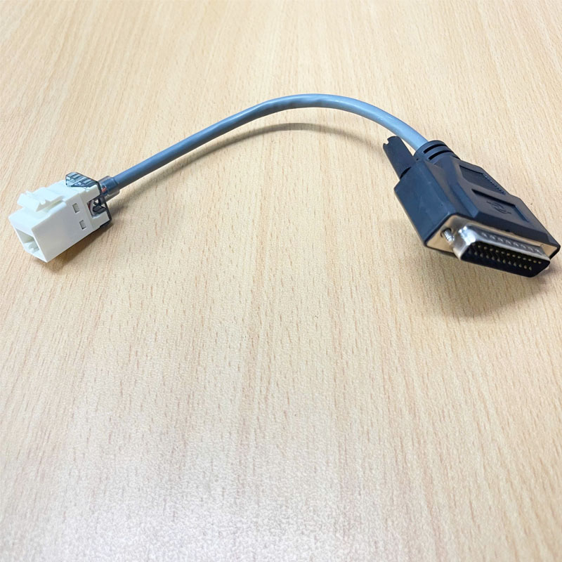 Cáp kết nối ILDA DB25 Male to RJ45 Adapter Female Dài 25Cm for Pangolin Quickshow FB3 and FB4 BEYOND laser software Controller