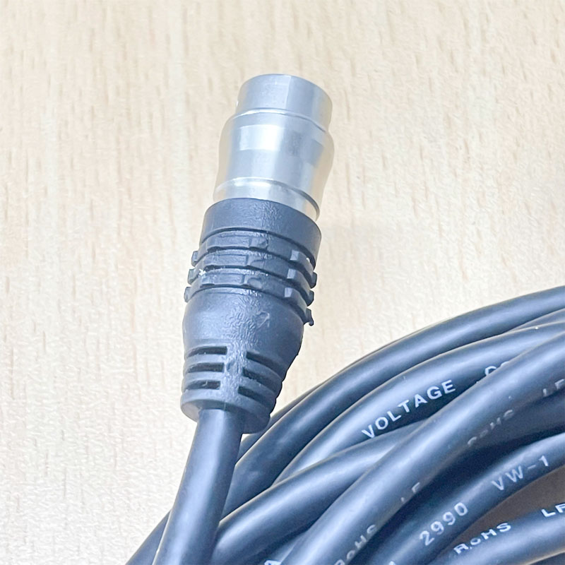 Cáp SHIN HWA  12 Pin Hirose Male HR10A-10J-12P(73) to Female HR10A-10P-12S(73) Right Angle Dài 7M For Sony Hitachi Panasonic Basler Hikvision Industrial Camera