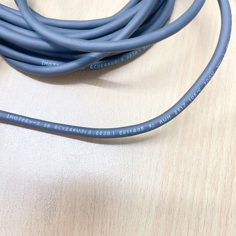 Cáp M12 5 Pin A-Code Female to 6 Core End Dài 6M  Aviation Sensor Connector Industrial Cable for Device Network Fieldbus Module
