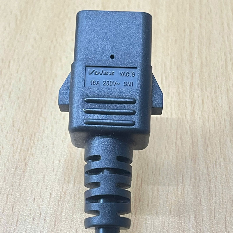 Dây Nguồn Máy Chủ VOLEX M2511A VAC19 AC Power Cord CEE 7/7 SCHUKO IEC60320 IEC C19 2 Prong 16A 250V 3x1.5mm² Length 2.5M
