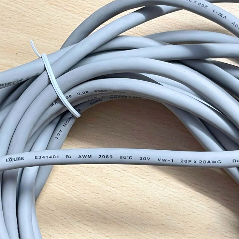 Cáp SAMWOM IO-LINK IDC 40 Pin Dài 10M E 341401 AWM 2969 80C 30V VW-1 20P X 28AWG For Mitsubishi Terminal Lock